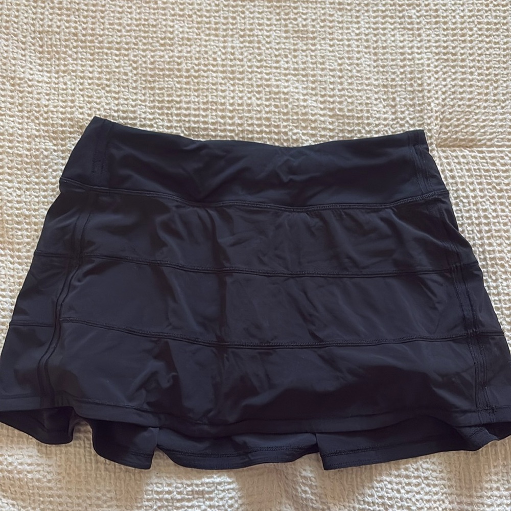 lululemon pace rival mid rise skirt in black